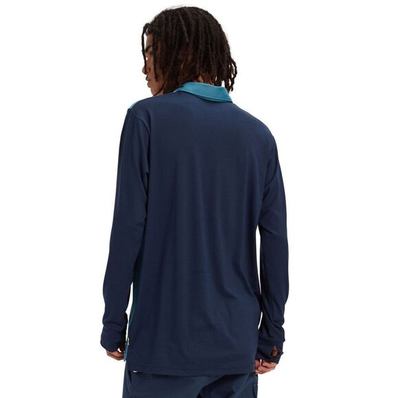 NEW Burton Men's Retro Midweight Baselayer Polo Long Sleeve Almond Milk Small - Picture 2 of 16